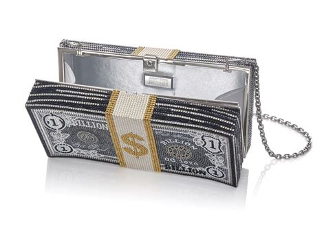 judith leiber money bag replica|judith leiber stack of cash.